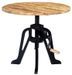 Table d'appoint manguier massif clair et pied métal noir Issaf - Photo n°1
