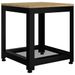 Table d'appoint Marron clair et noir 40x40x45 cm MDF et fer - Photo n°2