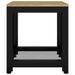 Table d'appoint Marron clair et noir 40x40x45 cm MDF et fer - Photo n°3