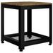 Table d'appoint Marron foncé et noir 40x40x45 cm MDF et fer - Photo n°2