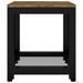 Table d'appoint Marron foncé et noir 40x40x45 cm MDF et fer - Photo n°3