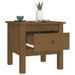 Table d'appoint Marron miel 40x40x39 cm Bois massif de pin - Photo n°5