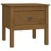 Table d'appoint Marron miel 50x50x49 cm Bois massif de pin - Photo n°2