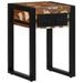 Table d'appoint multicolore 35x35x50cm bois massif récupération - Photo n°1