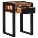 Table d'appoint multicolore 35x35x50cm bois massif récupération - Photo n°3