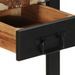 Table d'appoint multicolore 35x35x50cm bois massif récupération - Photo n°7