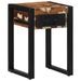 Table d'appoint multicolore 35x35x50cm bois massif récupération - Photo n°11