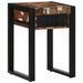 Table d'appoint multicolore 35x35x50cm bois massif récupération - Photo n°12
