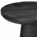 Table d'appoint noir Ø30x60 cm bois de manguier massif - Photo n°5
