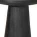 Table d'appoint noir Ø30x60 cm bois de manguier massif - Photo n°7