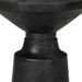 Table d'appoint noir Ø33x50 cm bois de manguier massif - Photo n°7