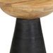 Table d'appoint noir Ø37x45 cm bois de manguier massif - Photo n°7