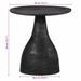 Table d'appoint noir Ø40x40 cm bois de manguier massif - Photo n°9