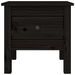 Table d'appoint Noir 40x40x39 cm Bois massif de pin - Photo n°6