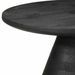 Table d'appoint noir Ø50x40 cm bois de manguier massif - Photo n°7