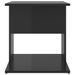 Table d'appoint Noir brillant 45x45x48 cm - Photo n°4