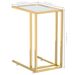 Table d'appoint ordinateur Transparent 50x35x65 cm Verre trempé - Photo n°7