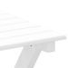 Table d’appoint pliable blanc bois de peuplier massif - Photo n°7