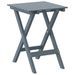 Table d’appoint pliable gris bois de peuplier massif - Photo n°6