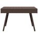 Table d'appoint pliable marron 60x40x38 cm résine tressée - Photo n°3