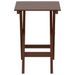 Table d’appoint pliable marron bois de peuplier massif - Photo n°4