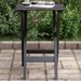 Table d’appoint pliable noir bois de peuplier massif - Photo n°1