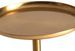 Table d'appoint ronde art déco métal doré et marbre vert Edley - Photo n°2