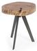 Table d'appoint ronde bois acacia bicolore Denia - Lot de 2 - Photo n°1