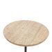 Table d'appoint ronde bois clair et métal noir Loft 2 - Photo n°3