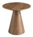 Table d'appoint ronde bois noyer Maubry - Photo n°1