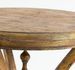 Table d'appoint ronde bois tropical massif doré Paout - Photo n°2