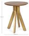 Table d'appoint ronde en bois bicolore Sam - Lot de 2 - Photo n°3
