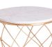 Table d'appoint ronde marbre blanc et métal doré Rench 2 - Photo n°2