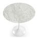 Table d'appoint ronde marbre et fibre de verre blanc Ravies - Photo n°2