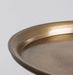 Table d'appoint ronde métal doré pieds croisés Sadok - Lot de 2 - Photo n°2