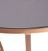 Table d'appoint ronde verre fumé et métal doré Elhit - Photo n°3