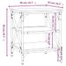 Table d'appoint Sonoma gris 40x42x50 cm Bois d'ingénierie - Photo n°9