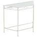 Table d'appoint Style vintage Métal 87 x 34 x 73 cm Blanc - Photo n°1