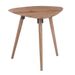Table d'appoint triangulaire bois clair Corali - Photo n°1