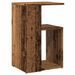 Table d'appoint vieux bois 36x30x56 cm bois d'ingénierie - Photo n°6