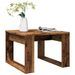 Table d'appoint vieux bois 50x50x35 cm bois d'ingénierie - Photo n°1