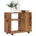 Table d'appoint vieux bois 70x35x55 cm bois d'ingénierie - Photo n°1
