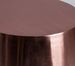 Table d'apppint ronde art déco métal cuivré et noir Golden - Photo n°3