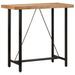 Table de bar 110x55x107 cm bois massif d'acacia et fer - Photo n°1