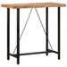 Table de bar 110x55x107 cm bois massif d'acacia et fer - Photo n°1