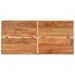 Table de bar 150x70x107 cm bois massif d'acacia et fer - Photo n°4