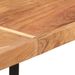 Table de bar 150x70x107 cm bois massif d'acacia et fer - Photo n°7