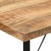 Table de bar 150x70x107 cm bois massif de manguier et fer - Photo n°5