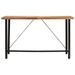 Table de bar 180x70x107 cm bois massif d'acacia et fer - Photo n°2