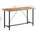 Table de bar 180x70x107 cm bois massif de manguier et fer - Photo n°7